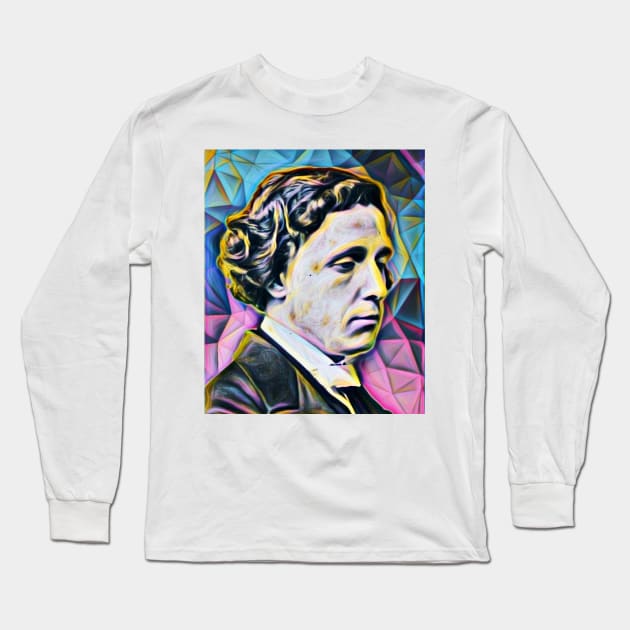 Lewis Carroll Portrait | Lewis Carroll Artwork 4 Long Sleeve T-Shirt by JustLit